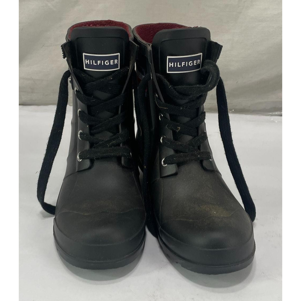Tommy Hilfiger Rubber Navy Blue Rain Boots Size 6 & 9.